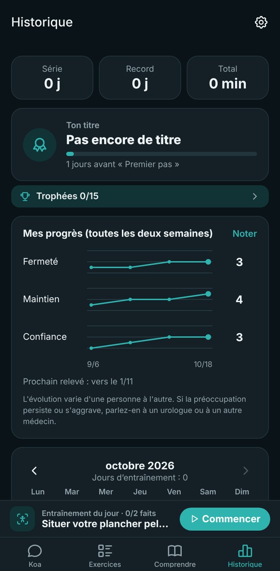 Noter l’évolution de votre préoccupation